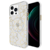 Case-Mate Floral Gems MagSafe - Étui pour iPhone 15 Pro Max (Or)