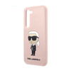 Karl Lagerfeld Silicone NFT Ikonik - pouzdro pro Samsung Galaxy S23+ (růžové)