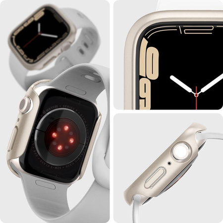 Spigen Thin Fit - Obudowa do Apple Watch 8 / Watch 7 41 mm (Starlight)