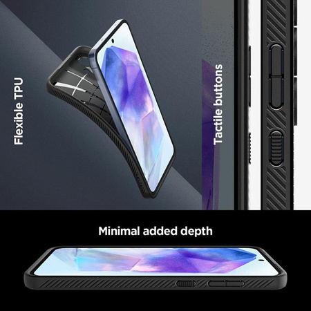 Spigen Liquid Air - Gehäuse für Samsung Galaxy A55 5G (Mattschwarz)