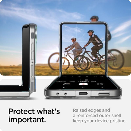 Spigen Airskin Mag MagSafe - Case for Samsung Galaxy Z Flip 7 (Clear/White)