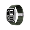 Crong Wave Band - Bracelet tressé pour Apple Watch 44/45/46/49 mm (vert)