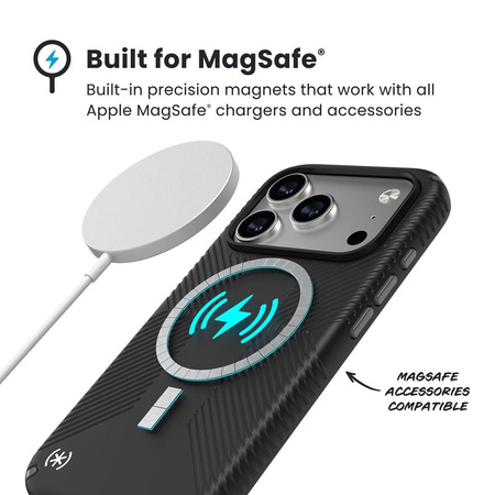 ETUI MAGSAFE PANCERNE DO IPHONE 17 PRO Speck CZARNE WYTRZYMAŁE CASE