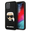 Karl Lagerfeld 3D Gummi Karl`s Kopf - iPhone 12 Pro Max Hülle (schwarz)
