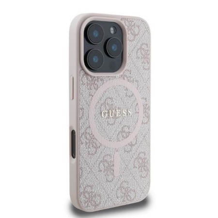 Guess 4G Ring Classic Logo MagSafe - iPhone 16 Pro Case (pink)