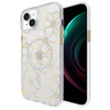 Pouzdro Case-Mate Floral Gems MagSafe - iPhone 15 Plus (zlaté)