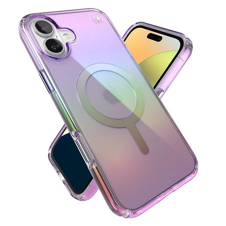 Speck Presidio2 Lux MagSafe - iPhone 16 Plus Case (Amazing Purple / Clear)