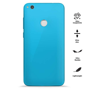 PURO 0.3 Nude - Case Huawei P8 Lite (2017) / Honor 8 Lite (Fluo Blue)
