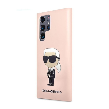 Karl Lagerfeld szilikon NFT Ikonik - Samsung Galaxy S23 Ultra tok (rózsaszín)