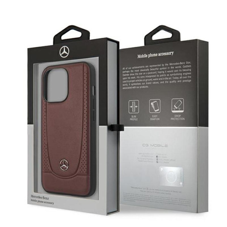 Mercedes Leather Urban Line - pouzdro pro iPhone 13 Pro Max (červené)