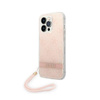 Guess 4G Print Cord - Case with lanyard iPhone 14 Pro (pink)
