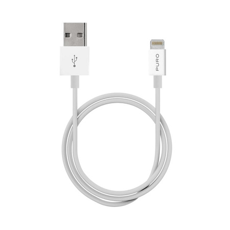 PURO Blanc - Câble de connexion USB Apple Connecteur Lightning MFi 1m (blanc)