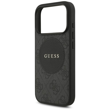 Guess 4G Circle Classic Logo MagSafe – Pouzdro iPhone 17 Pro (Černá)