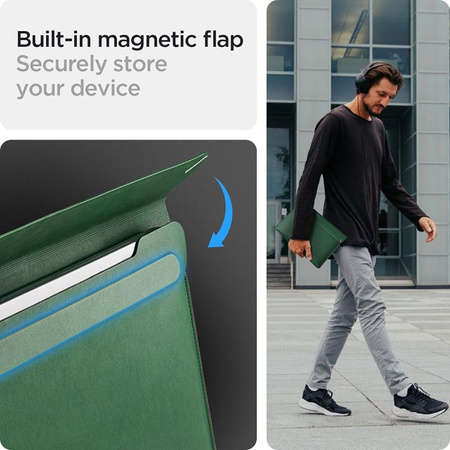 Spigen Valentinus Sleeve Laptop - 15" / 16" notebook tok (Jeju Green)