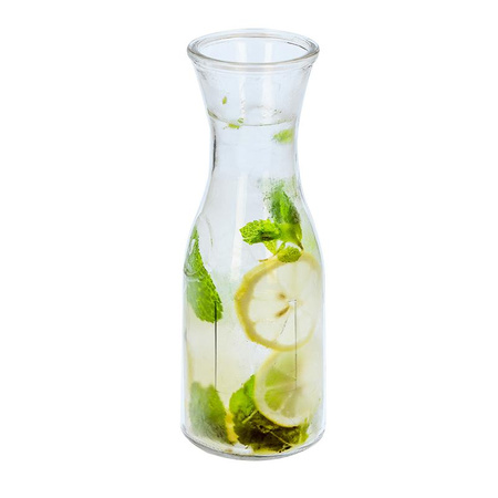 Alpina - set of glass beverage jars with straws 4 pcs. with a 1 L carafe