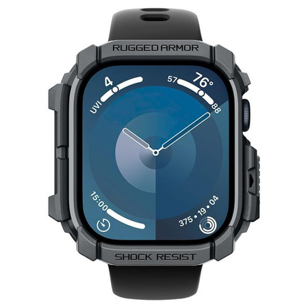 Spigen Rugged Armor - tok Apple Watch 10 46 mm-es órához (sötétszürke)