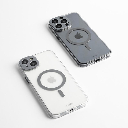 Moshi iGlaze MagSafe - Tasche für iPhone 15 (Meteorite Gray)
