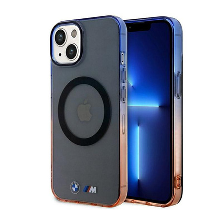 BMW Gradient Bumper MagSafe - iPhone 14 Plus Tasche (Grau)