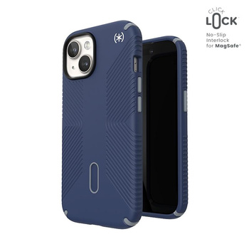 Speck Presidio2 Grip ClickLock & MagSafe - Case iPhone 16e / iPhone 15 / iPhone 14 / iPhone 13 (Coastal Blue / Dust Gray / White)