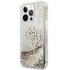 Guess Liquid Glitter 4G Big Logo - iPhone 13 Pro Max Case (Gold)