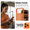 Crong Hybrid Matte Magnetic - MagSafe iPhone 17 Pro Max tok (narancssárga)