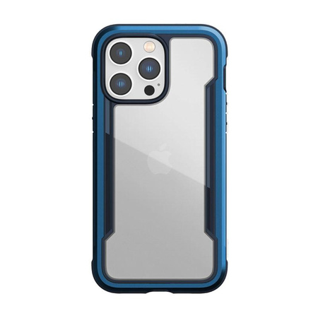 X-Doria Raptic Shield - hliníkové pouzdro pro iPhone 14 Pro Max (testováno při pádu z výšky 3 m) (Marine Blue)
