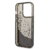 Karl Lagerfeld Liquid Glitter Translucent Elongated Logo Case - iPhone 14 Pro Case (schwarz)