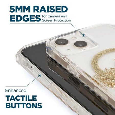 Case-Mate Karat MagSafe - iPhone 14 Plus Hülle verziert mit Gold (Marmor)