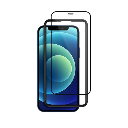 SZKŁO HARTOWANE NA EKRAN DO IPHONE 12 MINI, Crong, z Ramką Instalacyjną, Ochronne na Wyświetlacz
