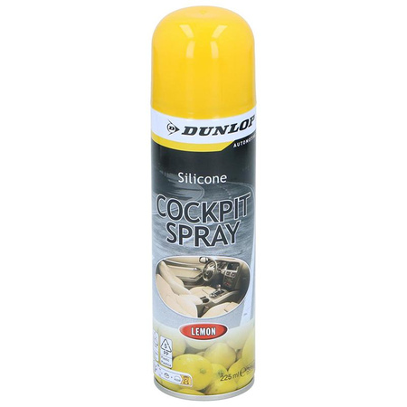 SPRAY NABŁYSZCZAJĄCY DO CZYSZCZENIA KOKPITU, Środek Cytrynowy, Dunlop 225ml