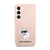 Karl Lagerfeld Silicone NFT Choupette - pouzdro pro Samsung Galaxy S23 (růžové)