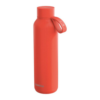 Quokka Solid With Strap - Thermosflasche aus Edelstahl 630 ml mit Trageriemen (Orange)
