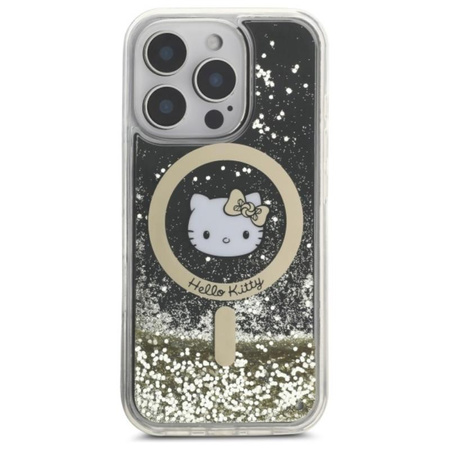 Hello Kitty Liquid Glitter Fever MagSafe - Case for iPhone 16 Pro Max (black/gold)