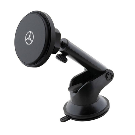 Mercedes Silver Star MagSafe - Magnetický držák do auta s 15W bezdrátovým nabíjením (černý)