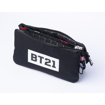 Line Friends BT21 - Trousse à crayons / vanity case avec compartiments