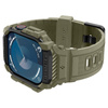 Spigen Rugged Armor Pro - Armband mit Gehäuse für Apple Watch 10 46 mm (Vintage Khaki)
