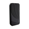 Mercedes Booktype Leather Wave Pattern - iPhone 15 Pro Case (black)