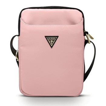 Guess Nylon Tablet Bag - Torba na tablet 10" (różowy)