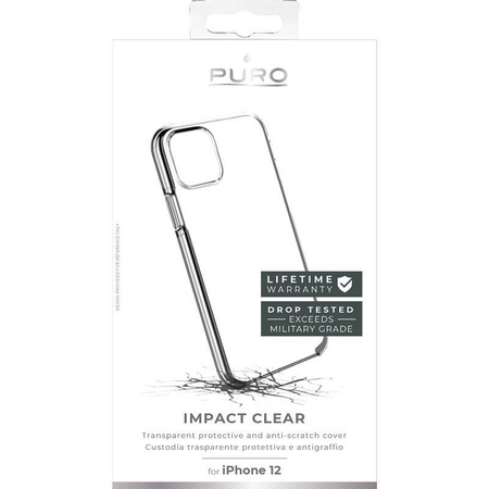PURO Impact Clear - Hülle iPhone 12 Mini (Transparent)