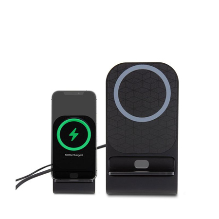 Chargeur de bureau BMW MagSafe avec support - Chargeur inductif de bureau MagSafe 15W (noir)