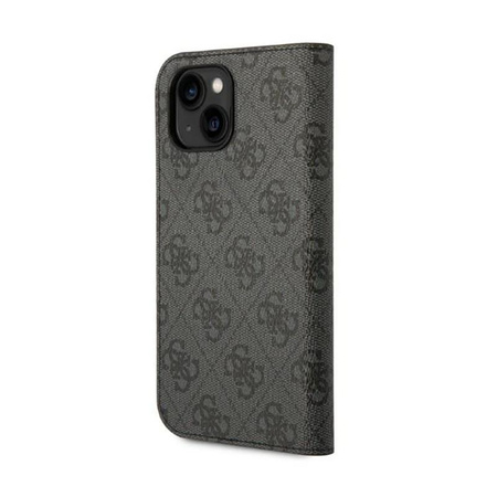 Guess 4G Metall Kamera Outline Booktype Case - iPhone 14 Plus Case (schwarz)