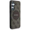 Guess 4G Round Patch Classic Logo MagSafe - tok Samsung Galaxy S25+ készülékhez (barna)