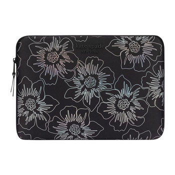 Kate Spade New York Puffer Sleeve - MacBook Pro 14" / Notebook 14" Hülle (Hollyhock Iridescent Black)