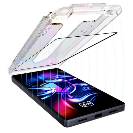 SZKŁO HARTOWANE 3MK DO IPHONE 16 PRO | 17 Z RAMKĄ SZYBKA OCHRONNA EKRAN 9H