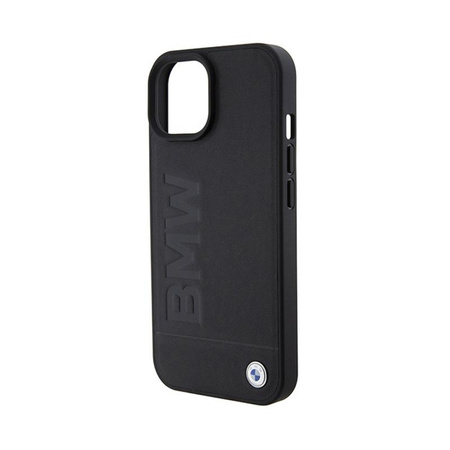 BMW Leather Hot Stamp MagSafe - iPhone 15 Case (Black)