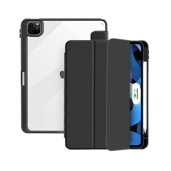 PURO Zeta Smart - Etui iPad Pro 12.9" (2022/2021/2020/2018) rabat magnétique amovible + support Apple Pencil (noir)