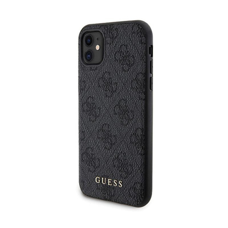 Guess Bundle Pack MagSafe 4G Metal Gold Logo - Case Set + Power Bank 5000mAh MagSafe iPhone 11 (black)