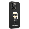 Karl Lagerfeld Silikon NFT Ikonik MagSafe - Hülle für iPhone 14 Pro Max (Schwarz)