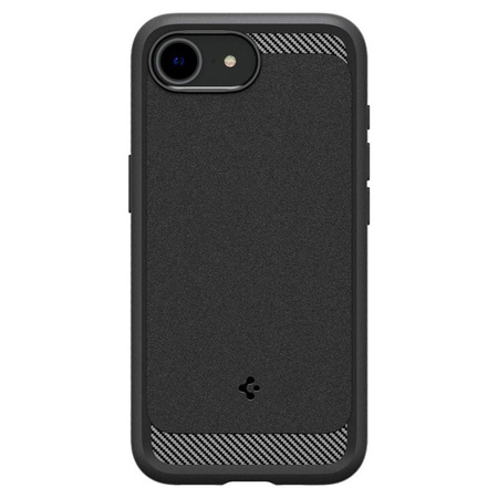 Spigen Rugged Armor MagSafe - Gehäuse für iPhone 16e (Schwarz matt)