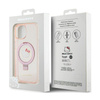 Hello Kitty Ring Stand Glitter Electrop Logo MagSafe - iPhone 15 / 14 / 13 Hülle (rosa)